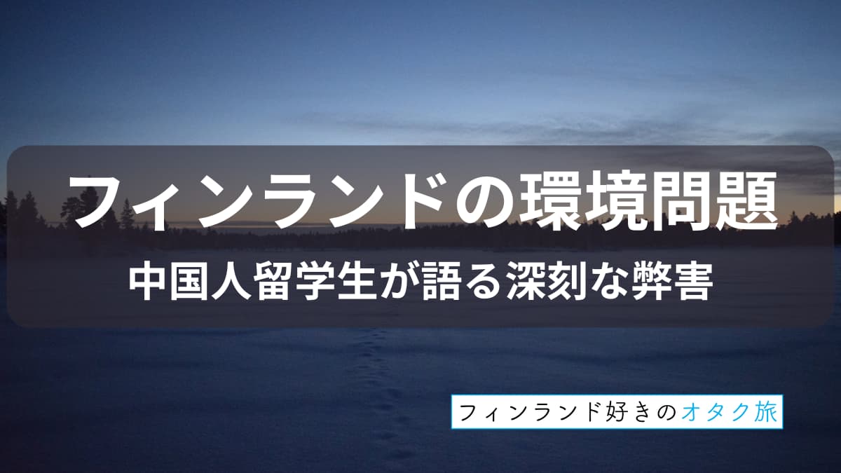 中国人が語るフィンランドの深刻な問題_表紙