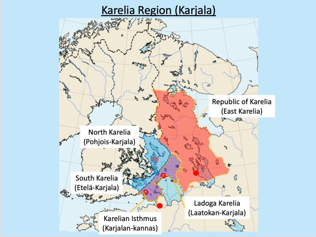 Historical Sub-regions of Karelia
