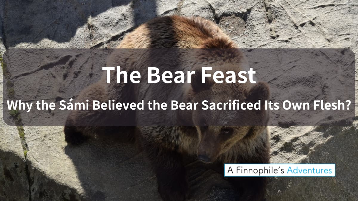 The bear feast why does the sami believed the bear sacrificed its own flesh?