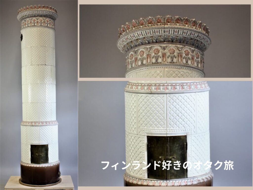 フィンランドのアラビア製暖炉。kaakeliuuni 1912; Arabia Oy, malli nro 71. Obtained from Helsinki City Museum (CC BY 4.0)